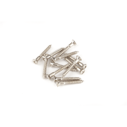 Pure Vintage Strap Button/Tele Bridge Mounting Screws, Nickel 0016188049