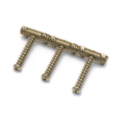 Fender '59 Telecaster (Tele) Threaded Steel Bridge Saddles, Set of 3 0056038049