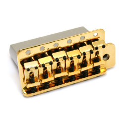 Fender Vintage-Style Strat Bridge Assembly, (2-3/16" Spacing), Gold 0053275000