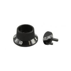 Fender USA Black Stratocaster S-1 Volume Knob Caps 0059267029