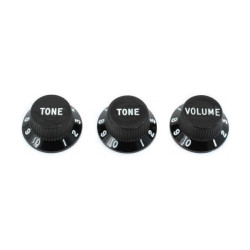 Black Fender Stratocaster Knobs set 0991365000