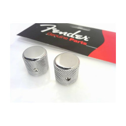 Fender Pure Vintage '60s Tele Knurled Chrome Knobs, Set of 2, 0095799049