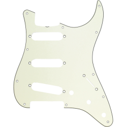 Fender Pickguard, Stratocaster 11-Hole Vintage Mount (with Truss Rod Notch), Mint Green, 3-Ply 0991343000