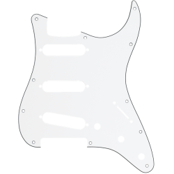 Fender Pickguard, Stratocaster S/S/S, 11-Hole Mount, W/B/W, 3-Ply 0991360000