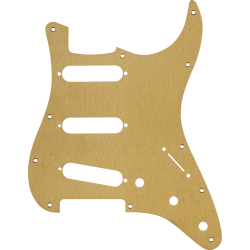 Fender Strat Pickguard 11 Hole, Anodized Aluminum, Gold 0992139000