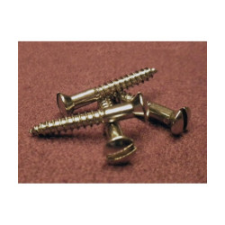 Fender Slot Head '52 Tele Bridge Plate Mounting Screws (12) - Nickel Plated 0018371049