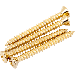 Fender Gold Neck Mounting Screws, Set of Four 0018785049