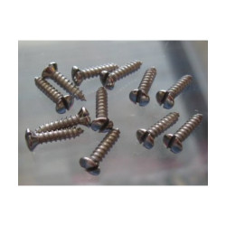 12 vintage Fender pickguard screws - slot/chrome 0018368049