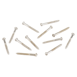 Pure Vintage Slotted Telecaster Neck Pickup Mounting Screws, Nickel (12) 0018373049