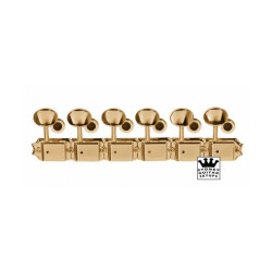 FENDER KLUSON TUNERS 6 IN A ROW GOLD 0992040200