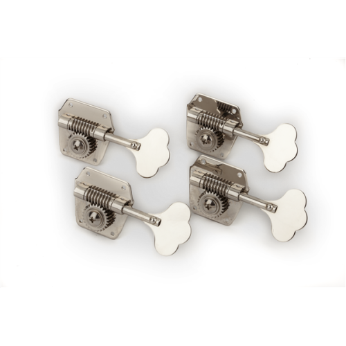 Fender Pure Vintage Bass Tuning Machines, Nickel-Plated Steel, (4) 0078834049